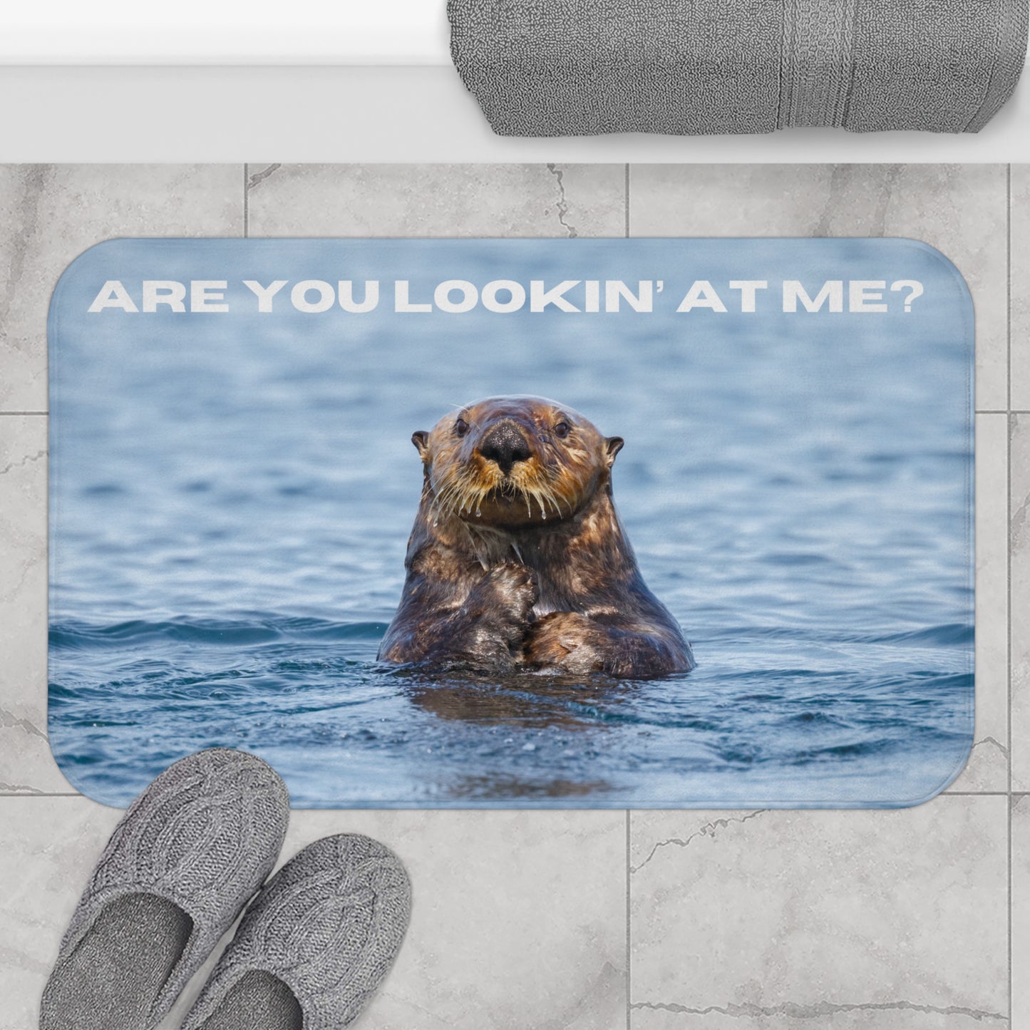 Adorable Otter Mat for the Bathroom or Any Room