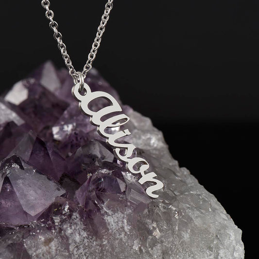 Personalized Vertical Name Necklace