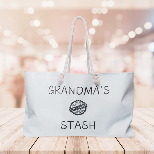 Grandma's Secret Stash Weekender Bag | Mother's Day Gift | Birthday Gift | Holiday Gift